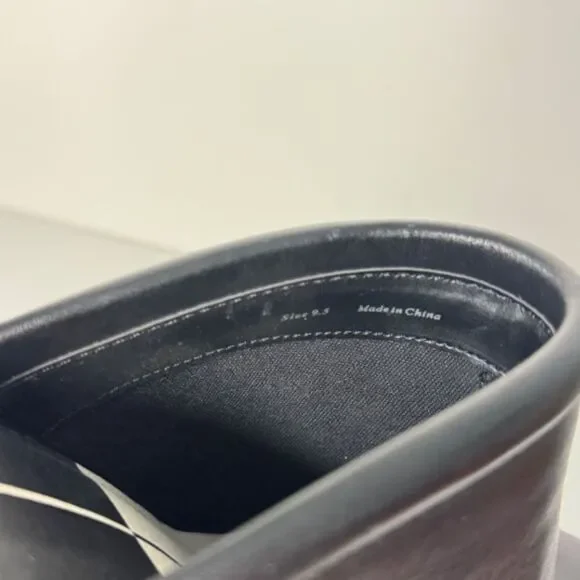 NWOB Dolce Vita Camdin Black Leather Mule Clog Platform Heel | Size 9.5 - Picture 9 of 10